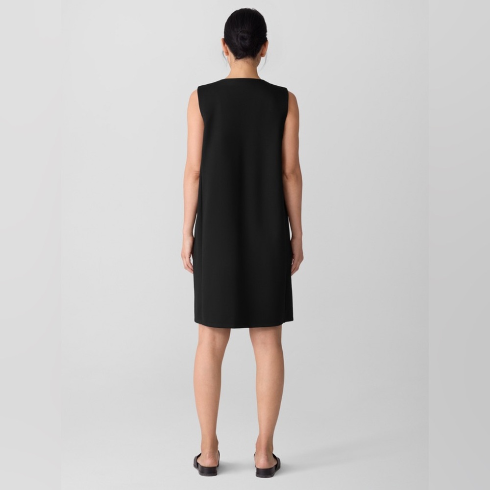 NWT Eileen Fisher Lightweight Ponte Split Neck Dr… - image 4